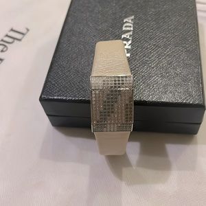 Swarovski blue and white crystal embellished watch